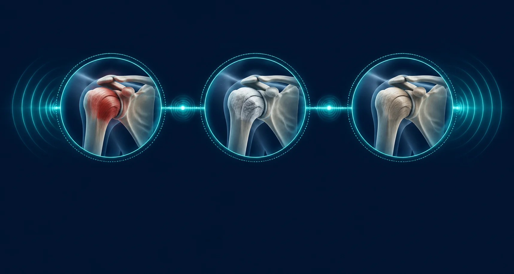 Frozen shoulder shockwave therapy — focal shockwave treatment